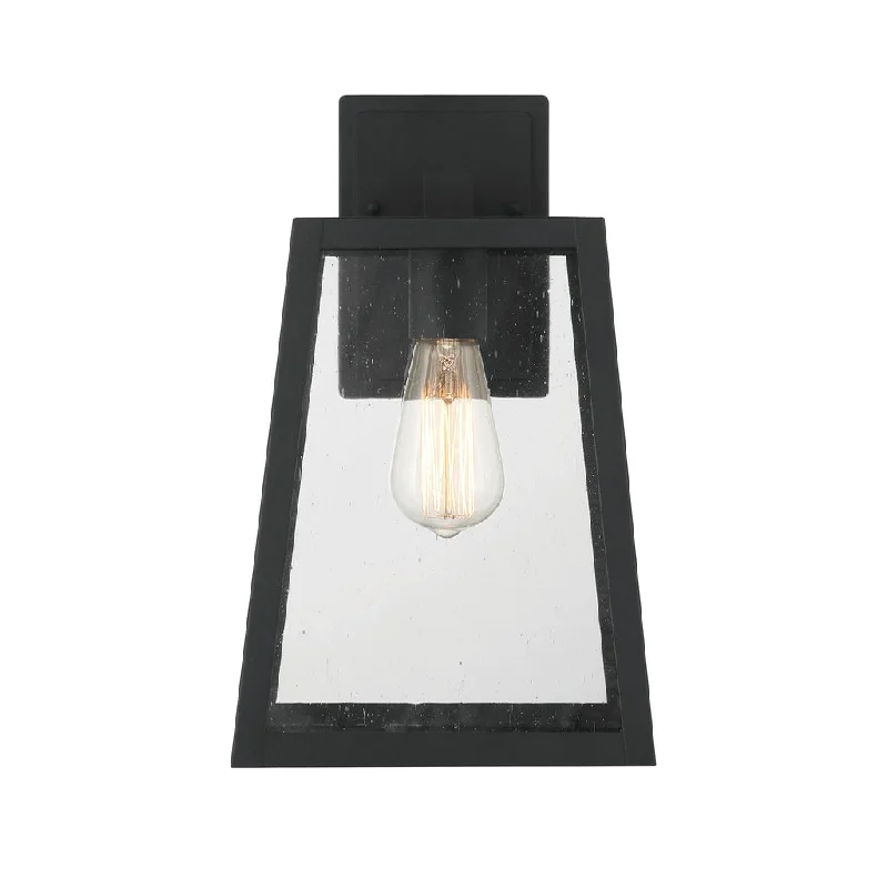 Industrial Wall - Mounted Lighting for Workshop WallsDunn 1 Light Large Outdoor Wall Lantern in Textured Black Industrial Wall - Mounted Lighting for Workshop WallsDunn 1 Light Large Outdoor Wall Lantern in Textured Black