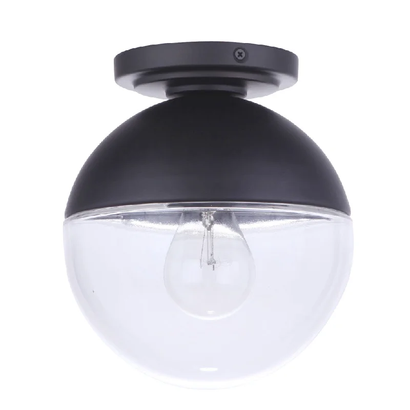 Industrial Lighting for Automotive Manufacturing PlantsEvie 1 Light Outdoor Flush Mount in Midnight Industrial Lighting for Automotive Manufacturing PlantsEvie 1 Light Outdoor Flush Mount in Midnight