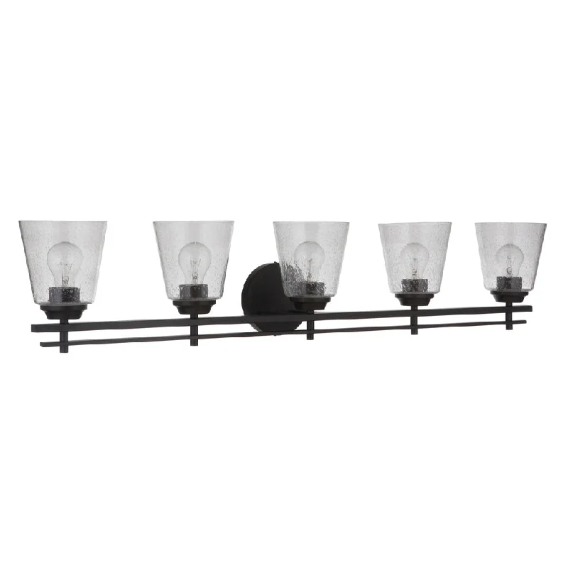 Corrosion - Resistant Industrial Lighting for Coastal FactoriesDrake 5 Light Vanity in Flat Black Corrosion - Resistant Industrial Lighting for Coastal FactoriesDrake 5 Light Vanity in Flat Black