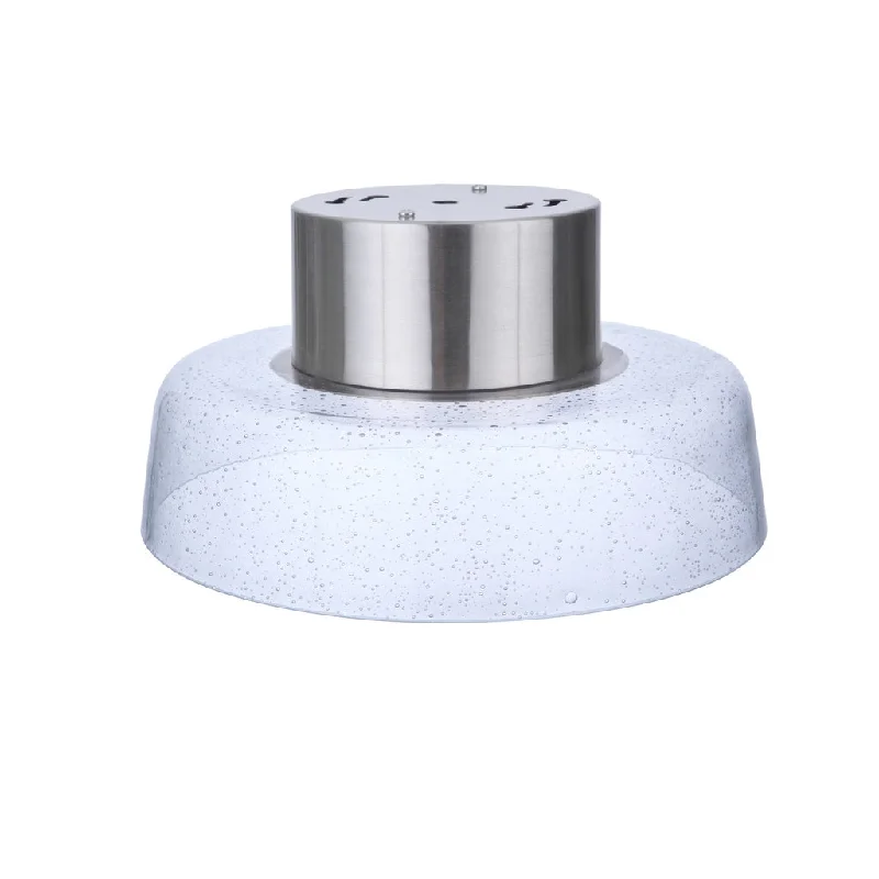 High - Bay LED Industrial Lighting for WarehousesCentric 13.75" LED Flushmount in Brushed Polished Nickel