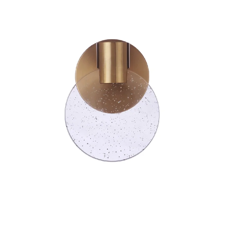 Corrosion - Resistant Industrial Lighting for Coastal FactoriesGlisten 1 Light LED Wall Sconce in Satin Brass Corrosion - Resistant Industrial Lighting for Coastal FactoriesGlisten 1 Light LED Wall Sconce in Satin Brass