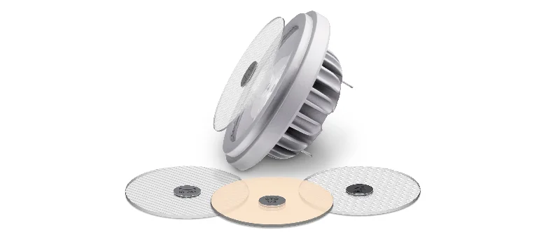 Energy - efficient track lighting fixturesTrack lighting with colored glass accentsSoraa 00319 Color Shifter Lens Snap System -3000K to 2200K