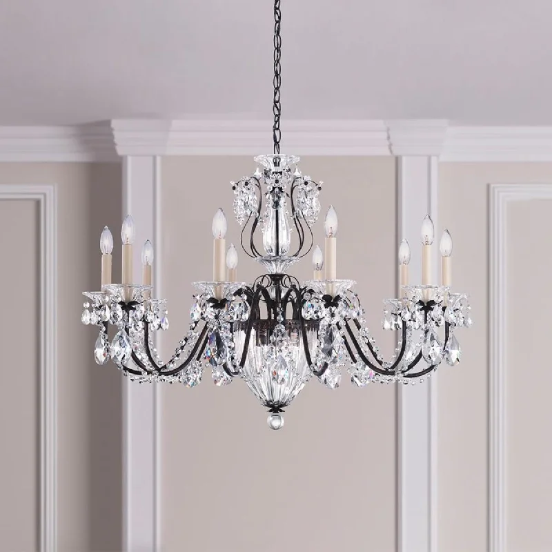 Industrial Lighting for Printing Press FacilitiesBagatelle 13 Lights Heirloom Gold Chandelier with Clear Heritage Crystals