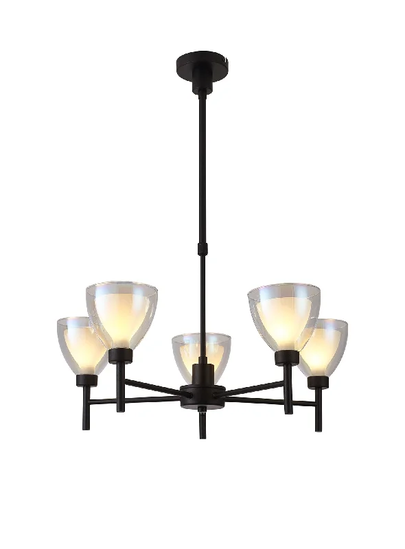 Satin Black Cone Glass