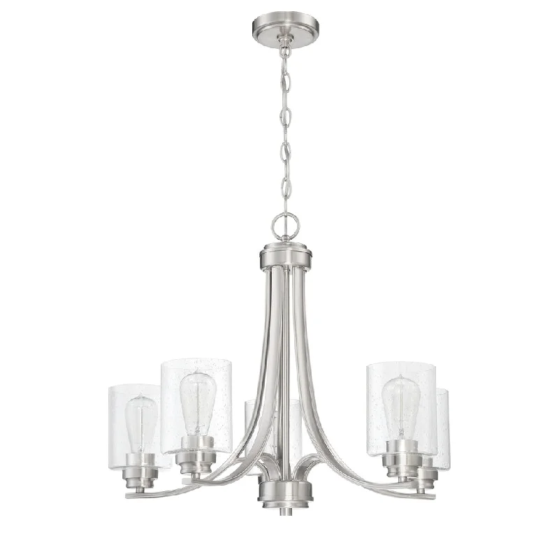 High - Bay LED Industrial Lighting for WarehousesBolden 5 Light Chandelier in Brushed Polished Nickel High - Bay LED Industrial Lighting for WarehousesBolden 5 Light Chandelier in Brushed Polished Nickel