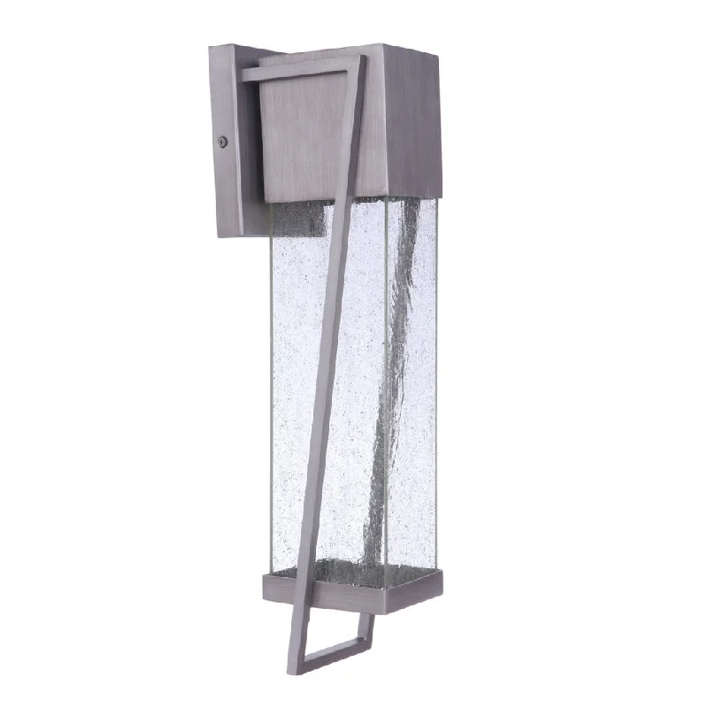 Energy - Efficient Industrial Lighting for Cost - SavingsBryce 1 Light Large Outdoor LED Wall Lantern in Brushed Titanium