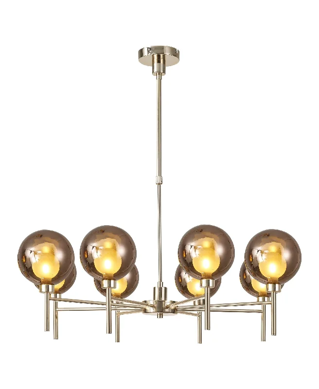 French Gold/Copper/Frosted Sphere Shade
