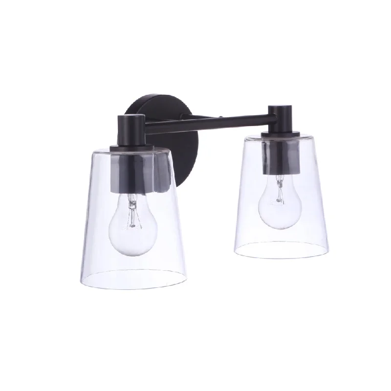 Explosion - Proof Industrial Lighting for Hazardous LocationsEmilio 2 Light Vanity in Flat Black Explosion - Proof Industrial Lighting for Hazardous LocationsEmilio 2 Light Vanity in Flat Black