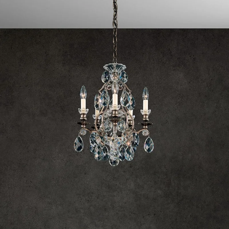 Industrial Lighting for Textile MillsRenaissance 5 Light French Gold Chandelier with Crystals from Swarovski Industrial Lighting for Textile MillsRenaissance 5 Light French Gold Chandelier with Crystals from Swarovski
