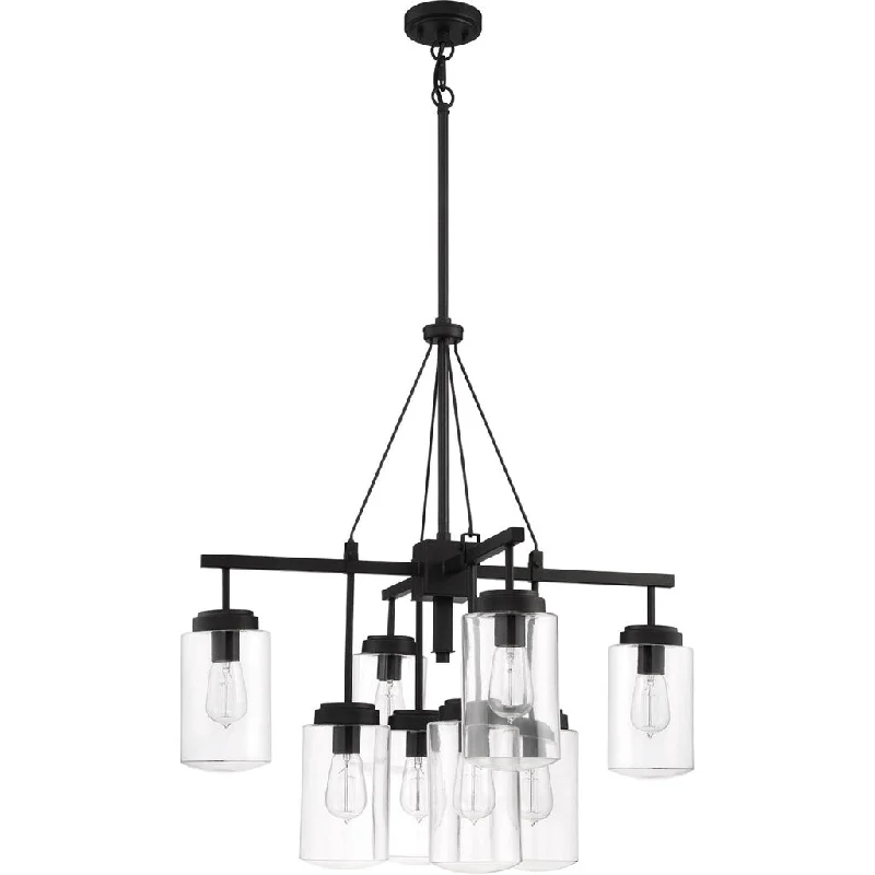 Industrial Flood Lighting for Outdoor Loading DocksCrosspoint 8 Light Outdoor Chandelier Espresso