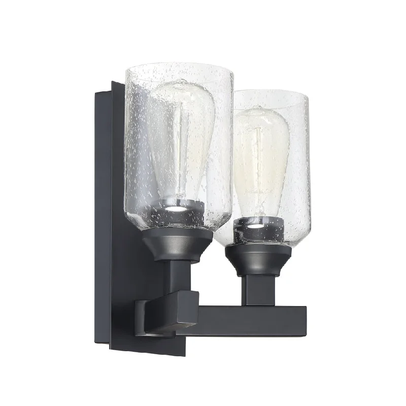Color - Tunable Industrial Lighting for Special ApplicationsChicago 2 Light Wall Sconce in Flat Black Color - Tunable Industrial Lighting for Special ApplicationsChicago 2 Light Wall Sconce in Flat Black