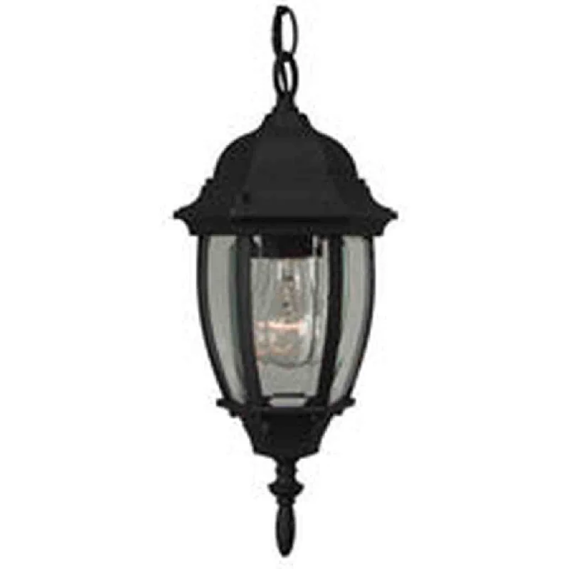 Industrial Lighting for Chemical PlantsBent Glass 1 Light Outdoor Pendant in Textured Black Industrial Lighting for Chemical PlantsBent Glass 1 Light Outdoor Pendant in Textured Black
