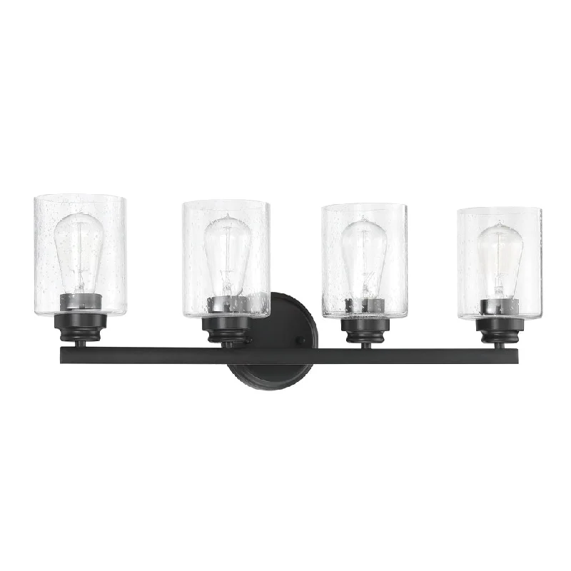 Industrial Lighting for Chemical PlantsBolden 4 Light Vanity in Flat Black