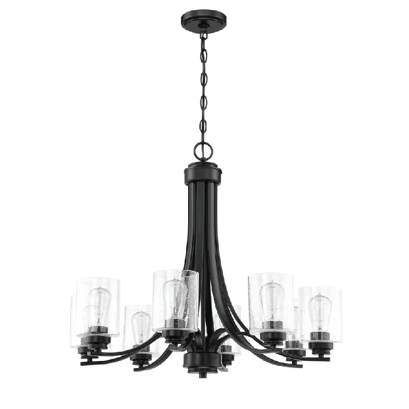 Adjustable Industrial Lighting for Flexible IlluminationBolden 8 Light Chandelier in Flat Black Adjustable Industrial Lighting for Flexible IlluminationBolden 8 Light Chandelier in Flat Black
