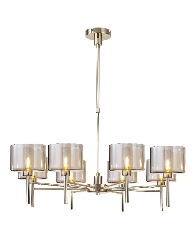 French Gold/Cognac Wide Cylinder Shade