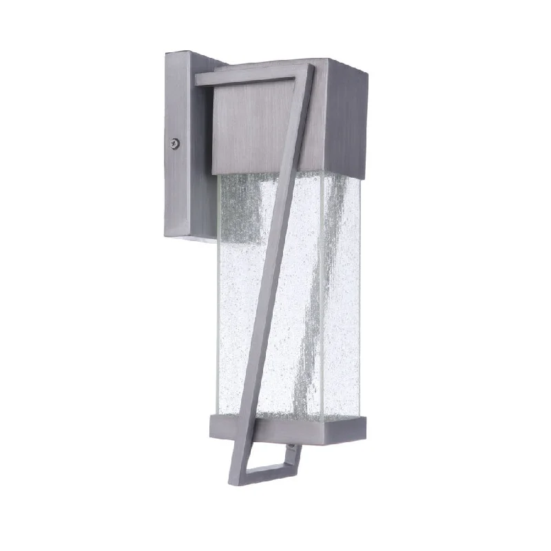 High - Bay LED Industrial Lighting for WarehousesBryce 1 Light Small Outdoor LED Wall Lantern in Brushed Titanium High - Bay LED Industrial Lighting for WarehousesBryce 1 Light Small Outdoor LED Wall Lantern in Brushed Titanium