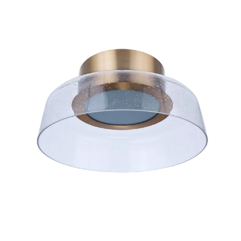 Industrial Lighting for Chemical PlantsCentric 10.5" LED Flushmount in Satin Brass