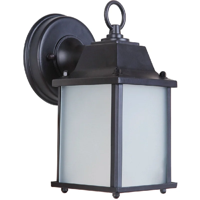 Industrial Lighting with High CRI (Color Rendering Index) for True Color PerceptionCoach Lights Cast 1 Light Small LED Outdoor Wall Lantern in Oiled Bronze Outdoor