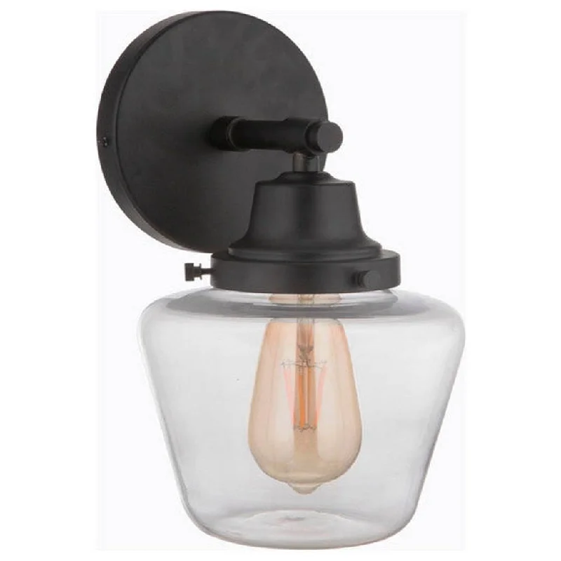 Industrial Ceiling - Mounted Lighting for Assembly PlantsEssex 1 Light Wall Sconce in Flat Black Industrial Ceiling - Mounted Lighting for Assembly PlantsEssex 1 Light Wall Sconce in Flat Black