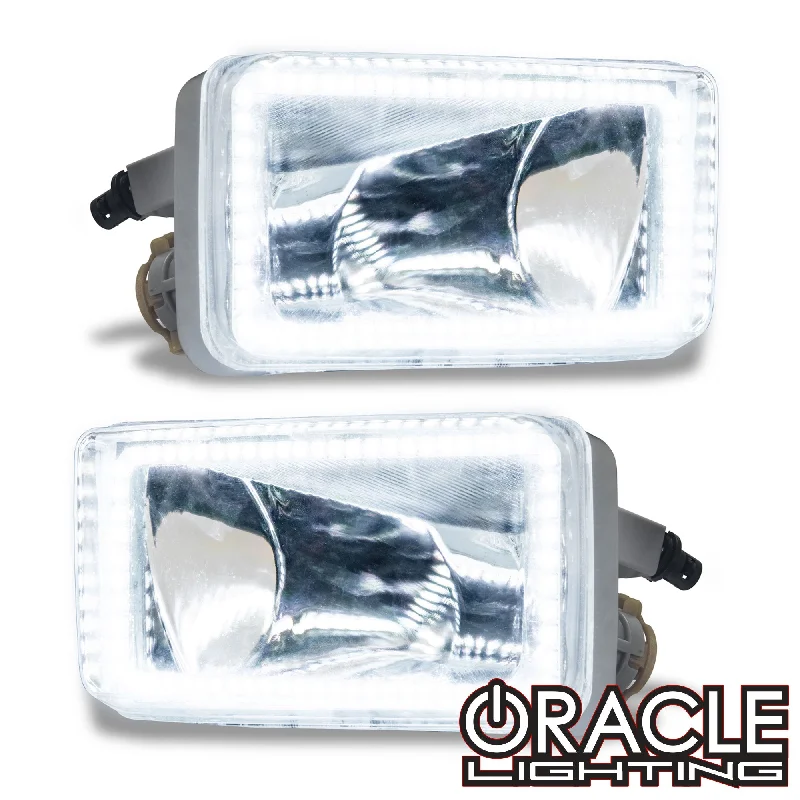 Track lighting for creating a moody atmosphereTrack lighting with frosted glass shadesORACLE Lighting 2007-2015 Chevrolet Silverado Pre-Assembled Fog Lights - Square Style Halo