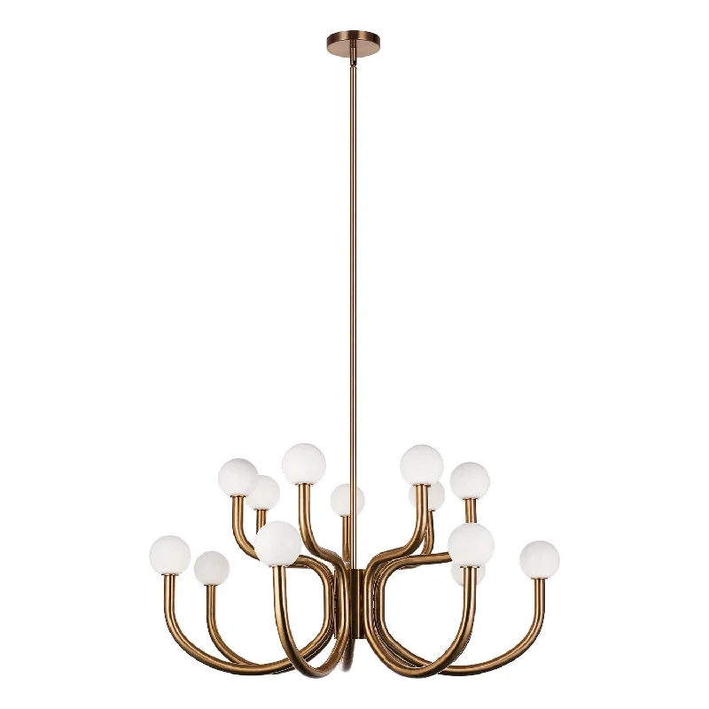 Industrial Area Lighting for Large Open SpacesJoelle 14 Light Chandelier