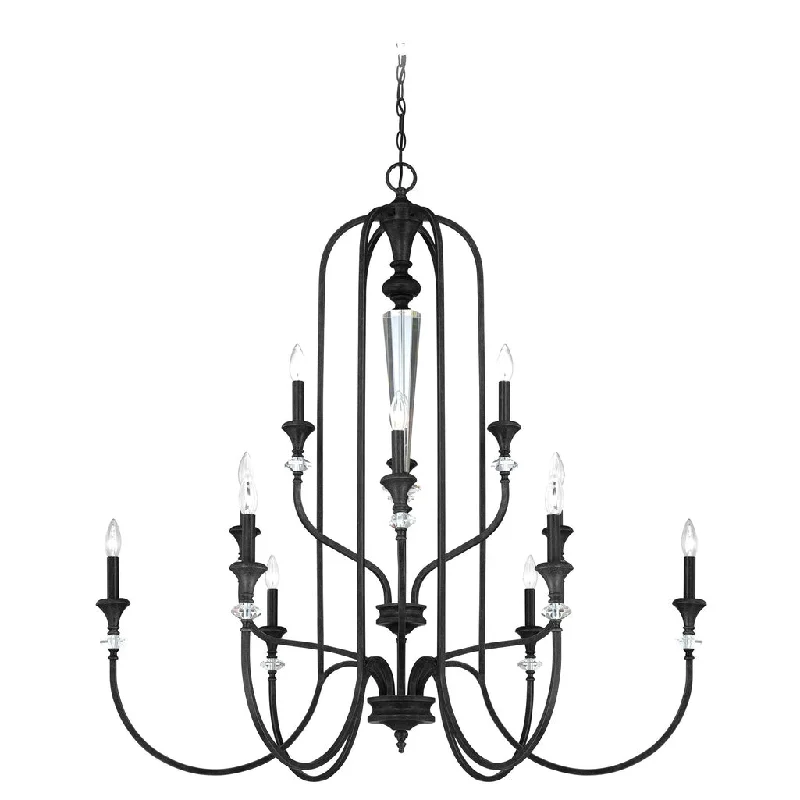 Industrial Pendant Lighting for Machine ShopsBoulevard 12 Light Chandelier in Mocha Bronze/Silver Accents Industrial Pendant Lighting for Machine ShopsBoulevard 12 Light Chandelier in Mocha Bronze/Silver Accents