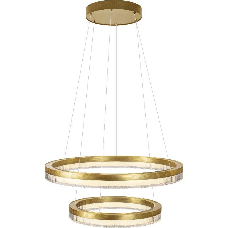 Industrial - style track lighting for loftsWireless track lighting for easy installationEvaline 32" 2-Tier Pendant