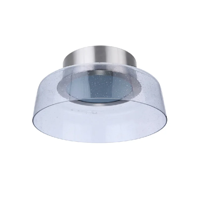 Industrial Lighting for Woodworking FactoriesCentric 10.5" LED Flushmount in Brushed Polished Nickel Industrial Lighting for Woodworking FactoriesCentric 10.5" LED Flushmount in Brushed Polished Nickel