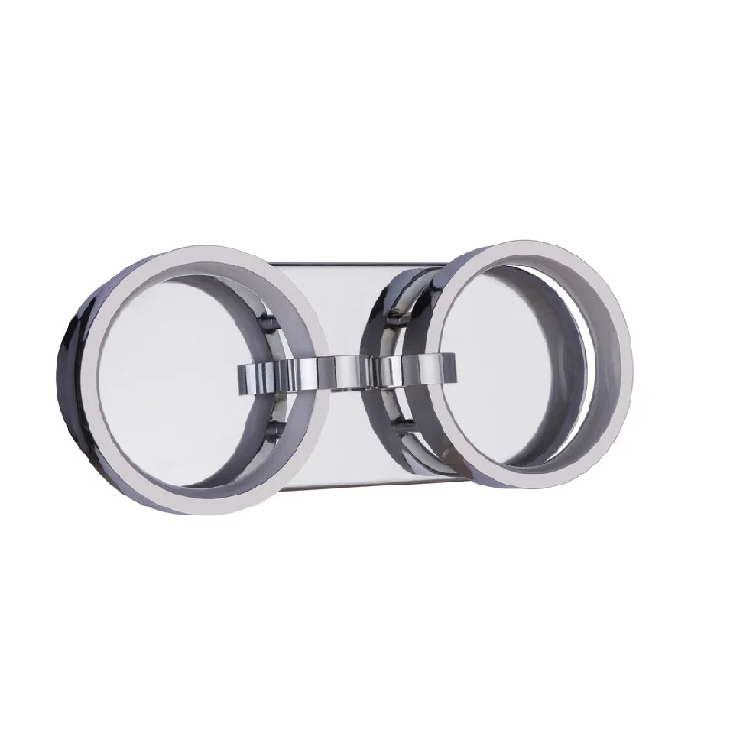 Low - Bay Industrial Lighting Fixtures for Small FactoriesContext 2 Light LED Vanity in Chrome