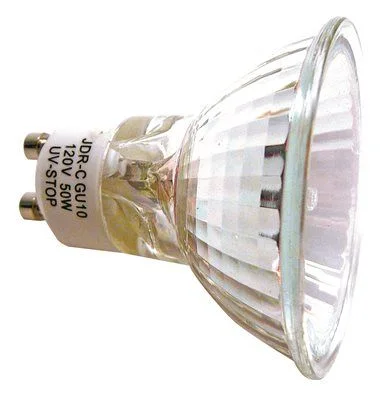 Track lighting with a decorative track designTrack lighting with a sleek profileSatco Halogen Flood Lamp Mr16 50 Watts 120 Volts Gu10 Base Uv Filter 36 Degree Beam Angle