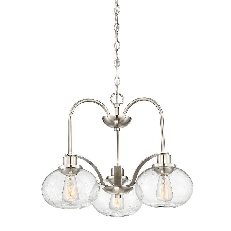 Track lighting for creating a moody atmosphereTrack lighting with motion - sensor capabilitiesTrilogy 3Lt Multi-Arm Pendants – Brushed Nickel / Old Bronze