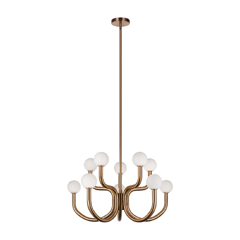 Industrial Lighting for Printing Press FacilitiesJoelle Ten Light Chandelier