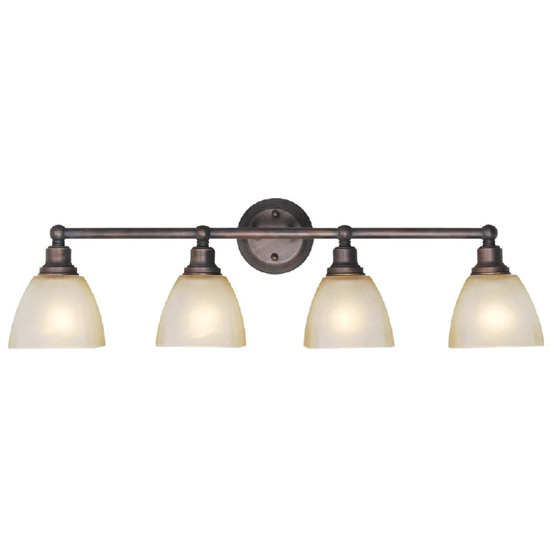 Industrial Lighting for Electronics ManufacturingBradley 4 Light Vanity in Bronze
