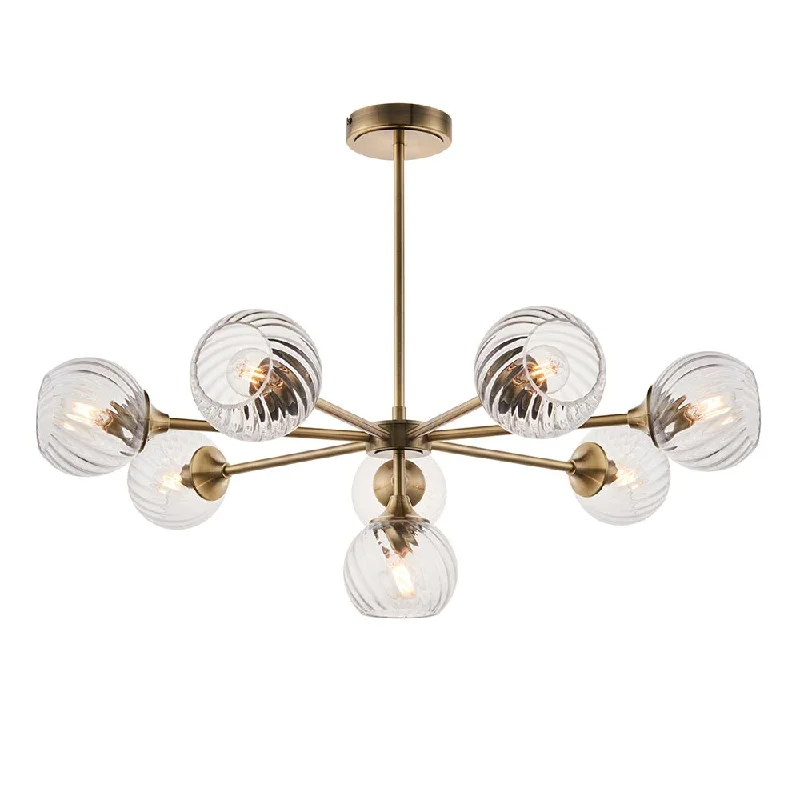 Adjustable track lighting for living roomsOutdoor - rated track lighting for patiosFurze 8Lt Multi-Arm Pendant - Antique Brass/Bright Nickel Adjustable track lighting for living roomsOutdoor - rated track lighting for patiosFurze 8Lt Multi-Arm Pendant - Antique Brass/Bright Nickel