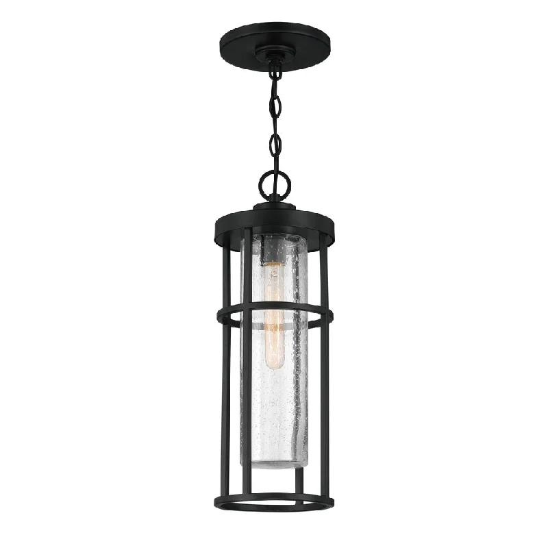 Industrial Lighting for Metal Fabrication ShopsEncompass 1 Light Outdoor Pendant in Midnight Industrial Lighting for Metal Fabrication ShopsEncompass 1 Light Outdoor Pendant in Midnight