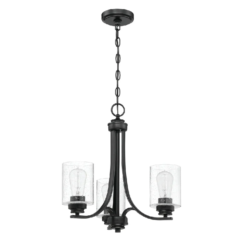 Durable Industrial Lighting for Harsh EnvironmentsBolden 3 Light Chandelier in Flat Black Durable Industrial Lighting for Harsh EnvironmentsBolden 3 Light Chandelier in Flat Black