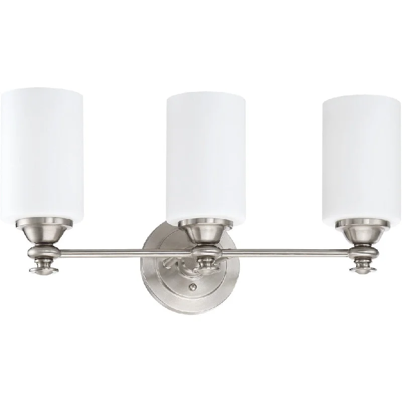Industrial Lighting for Woodworking FactoriesDardyn 3 Light Vanity in Brushed Polished Nickel Industrial Lighting for Woodworking FactoriesDardyn 3 Light Vanity in Brushed Polished Nickel