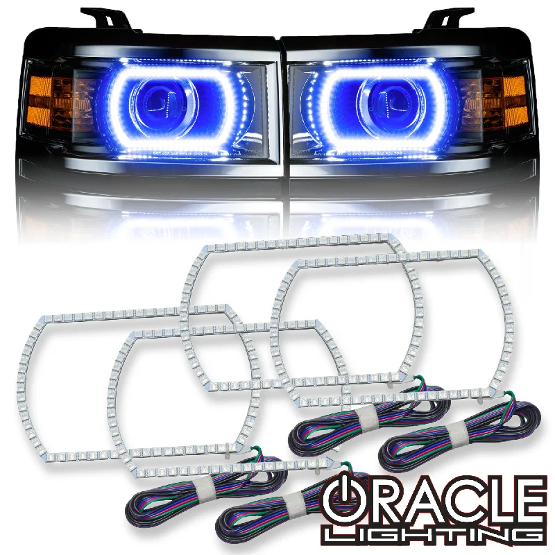 Low - voltage track lighting for safetyTrack lighting with frosted glass shades2014-2015 Chevy Silverado 1500 ORACLE ColorSHIFT Halo Kit (Projector Style) Low - voltage track lighting for safetyTrack lighting with frosted glass shades2014-2015 Chevy Silverado 1500 ORACLE ColorSHIFT Halo Kit (Projector Style)