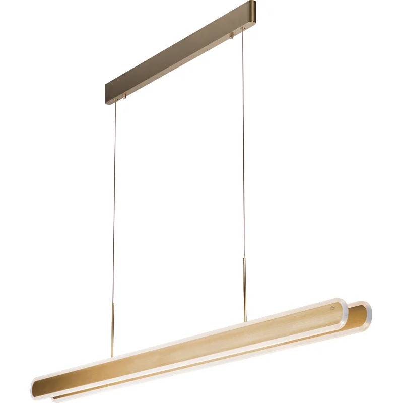 Track lighting for high - ceiling spacesIndustrial - style track lighting for loftsGianni 59" Linear Suspension