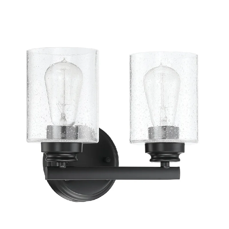 Industrial Lighting for Automotive Manufacturing PlantsBolden 2 Light Vanity in Flat Black Industrial Lighting for Automotive Manufacturing PlantsBolden 2 Light Vanity in Flat Black