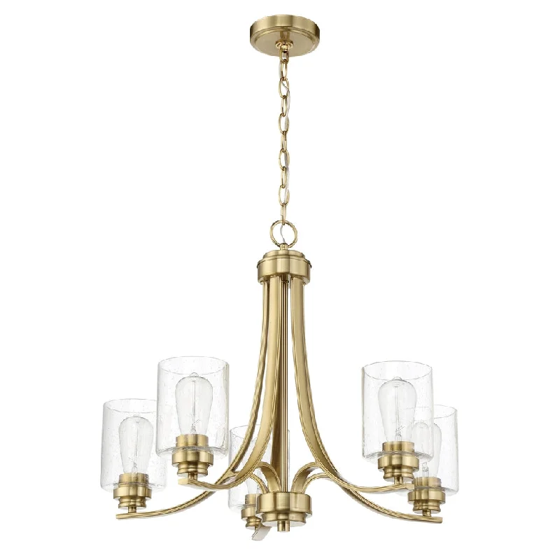 Industrial Lighting for Metal Fabrication ShopsBolden 5 Light Chandelier in Satin Brass Industrial Lighting for Metal Fabrication ShopsBolden 5 Light Chandelier in Satin Brass