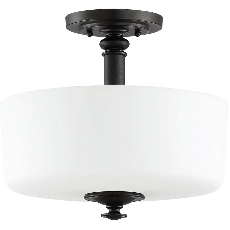 Industrial Area Lighting for Large Open SpacesDardryn 3 Light Convertible Semi Flush in Espresso Industrial Area Lighting for Large Open SpacesDardryn 3 Light Convertible Semi Flush in Espresso