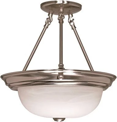 Track lighting for museums and galleriesTrack lighting for enhancing the architectureSatco 3-Light Semi-Flush Ceiling Fixture Brushed Nickel 15 Inch Uses (3) 60-Watts Incandescent Medium Base Lamps Track lighting for museums and galleriesTrack lighting for enhancing the architectureSatco 3-Light Semi-Flush Ceiling Fixture Brushed Nickel 15 Inch Uses (3) 60-Watts Incandescent Medium Base Lamps