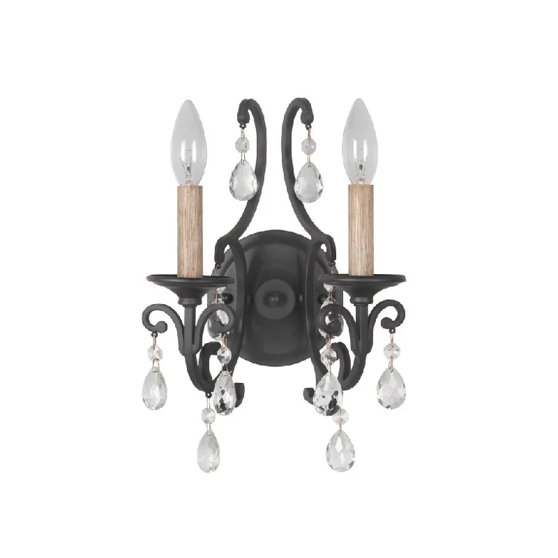 Industrial Lighting for Metal Fabrication ShopsBentley 2 Light Wall Sconce in Matte Black Industrial Lighting for Metal Fabrication ShopsBentley 2 Light Wall Sconce in Matte Black