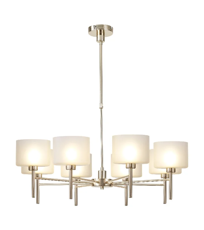 French Gold/Frosted Wide Cylinder Shade