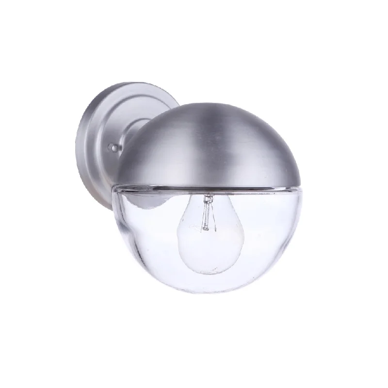 Adjustable Industrial Lighting for Flexible IlluminationEvie 1 Light Small Outdoor Wall Lantern in Satin Aluminum Adjustable Industrial Lighting for Flexible IlluminationEvie 1 Light Small Outdoor Wall Lantern in Satin Aluminum