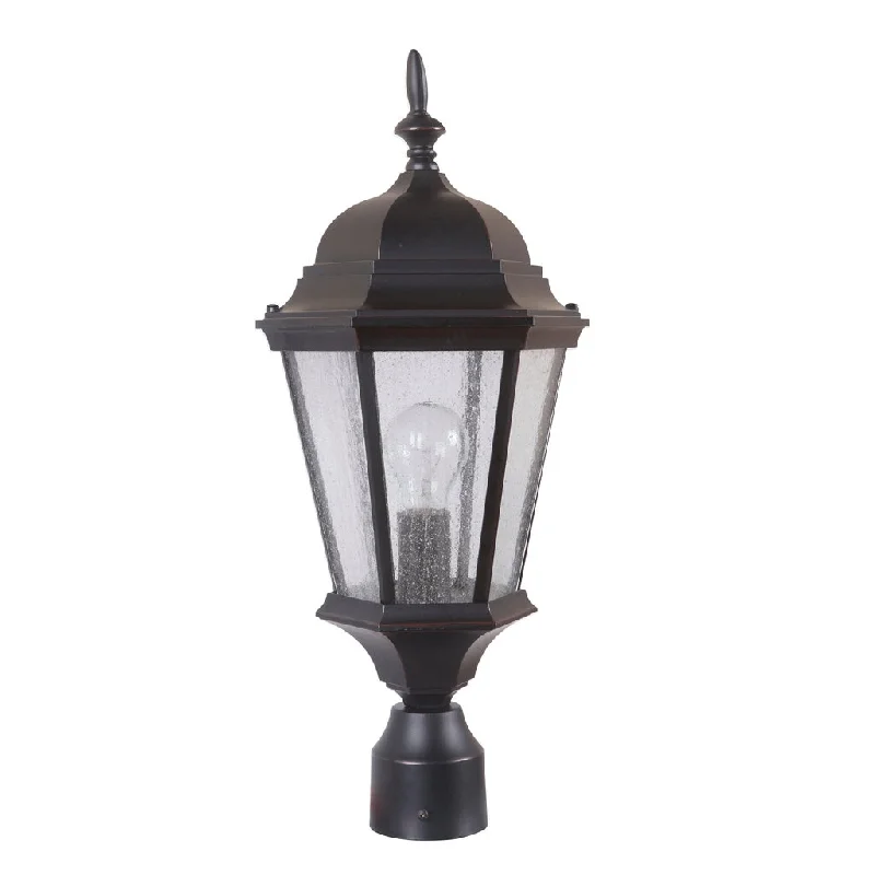 Industrial Ceiling - Mounted Lighting for Assembly PlantsChadwick 1 Light Outdoor Post Mount in Oiled Bronze Gilded Industrial Ceiling - Mounted Lighting for Assembly PlantsChadwick 1 Light Outdoor Post Mount in Oiled Bronze Gilded
