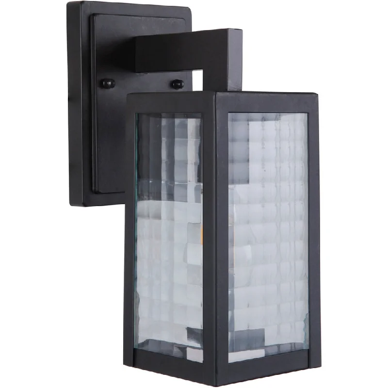 Waterproof Industrial Lighting for Wet AreasDeka 1 Light Small Outdoor Wall Lantern in Midnight Waterproof Industrial Lighting for Wet AreasDeka 1 Light Small Outdoor Wall Lantern in Midnight