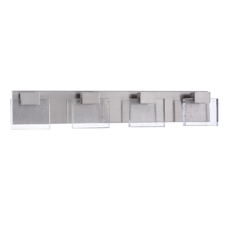 Durable Industrial Lighting for Harsh EnvironmentsAlamere 4 Light LED Vanity in Brushed Polished Nickel Durable Industrial Lighting for Harsh EnvironmentsAlamere 4 Light LED Vanity in Brushed Polished Nickel