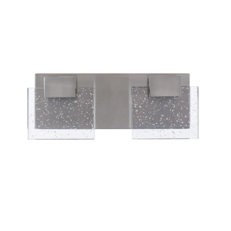 Industrial Flood Lighting for Outdoor Loading DocksAlamere 2 Light LED Vanity in Brushed Polished Nickel Industrial Flood Lighting for Outdoor Loading DocksAlamere 2 Light LED Vanity in Brushed Polished Nickel